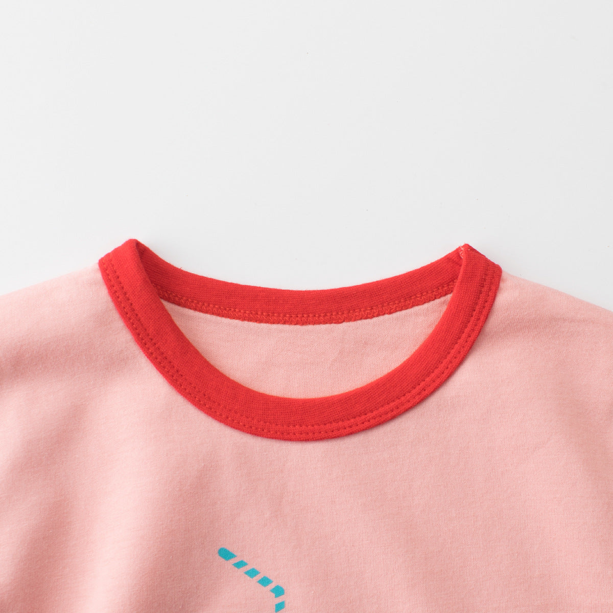 Summer Girls’ Cartoon and Letters Print T-shirt in European and American Style-3