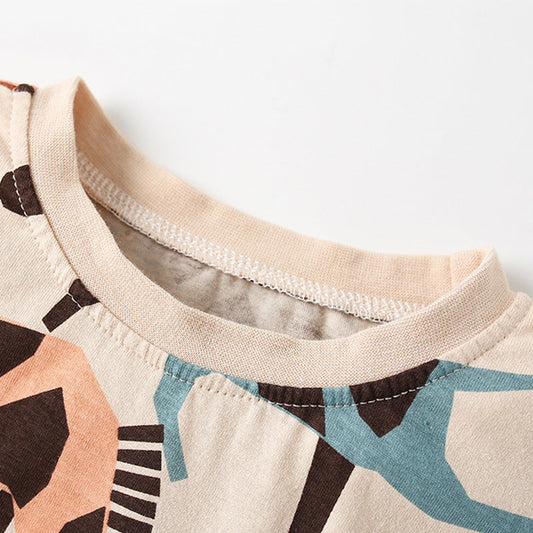 Outfit 2-teilig mit Pferd Kurzarm T-Shirt und Hose - Meloni2