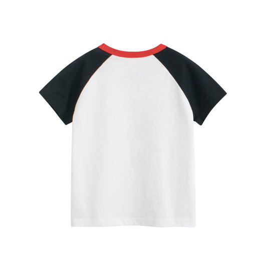 Summer Boys’ Cartoon Animals Pattern T-shirt in European and American Style-1