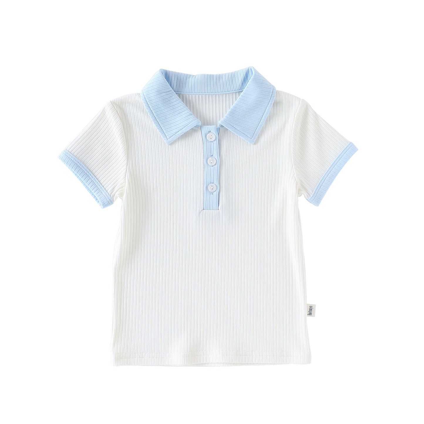 Summer Arrival Baby Unisex Short Sleeves Polo Top-1