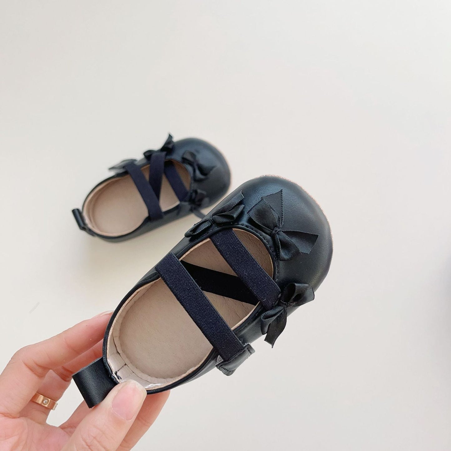 Spring Baby Girl Fashion Butterfly-bows Pattern Toddler Soft-Sole Anti-slip Walking Shoes-3