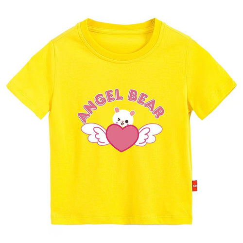 Kurzarm T-Shirt Angel Bear - Meloni2