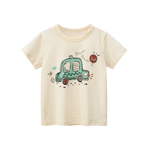 Kurzarm T-Shirt mit Auto - Meloni2