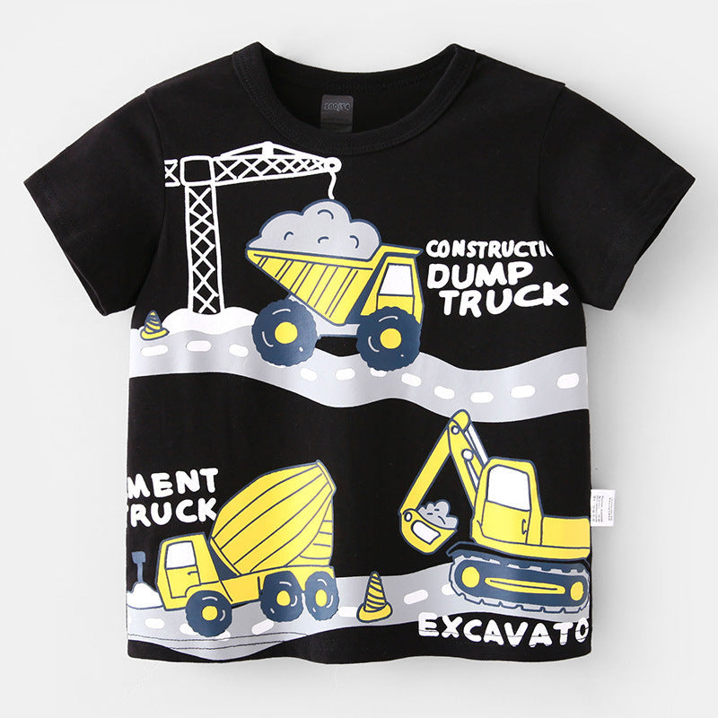 T-Shirt mit Baumaschinen - Meloni2