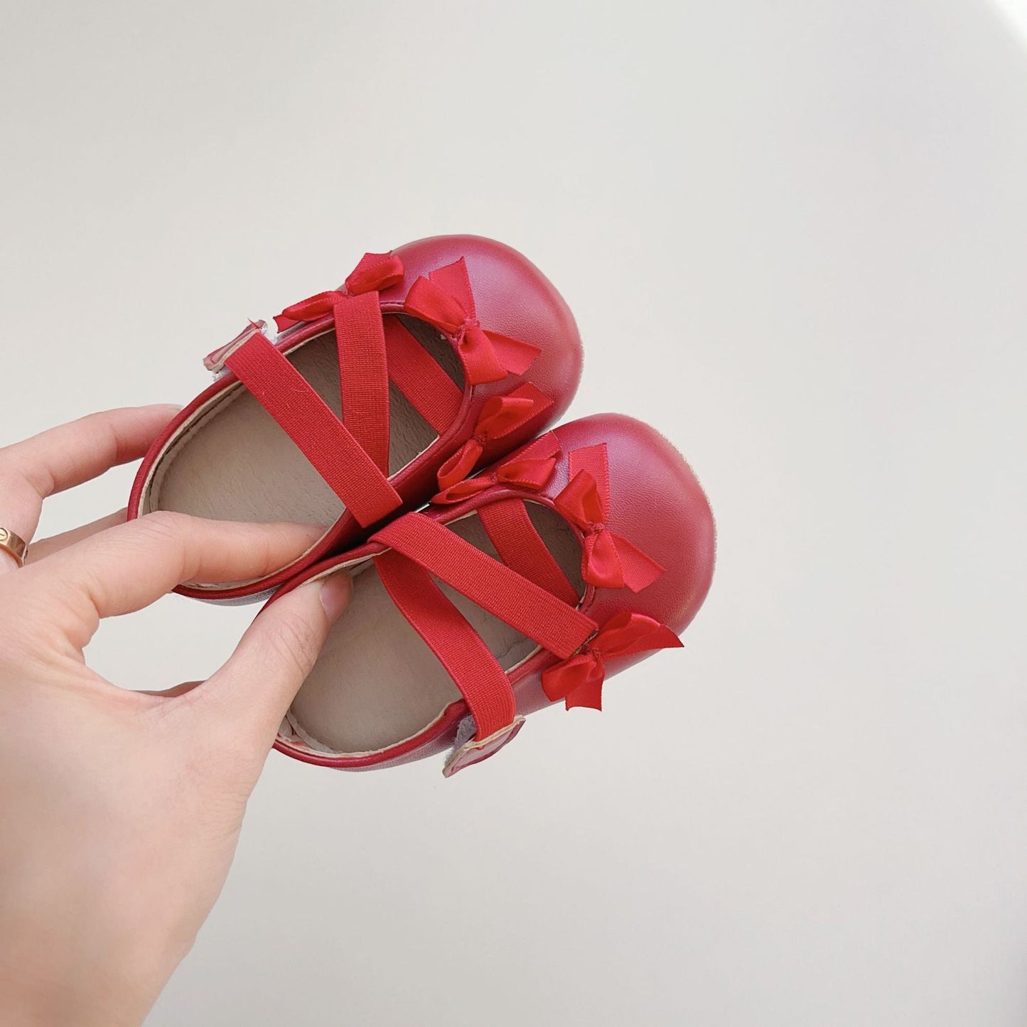 Spring Baby Girl Fashion Butterfly-bows Pattern Toddler Soft-Sole Anti-slip Walking Shoes-4