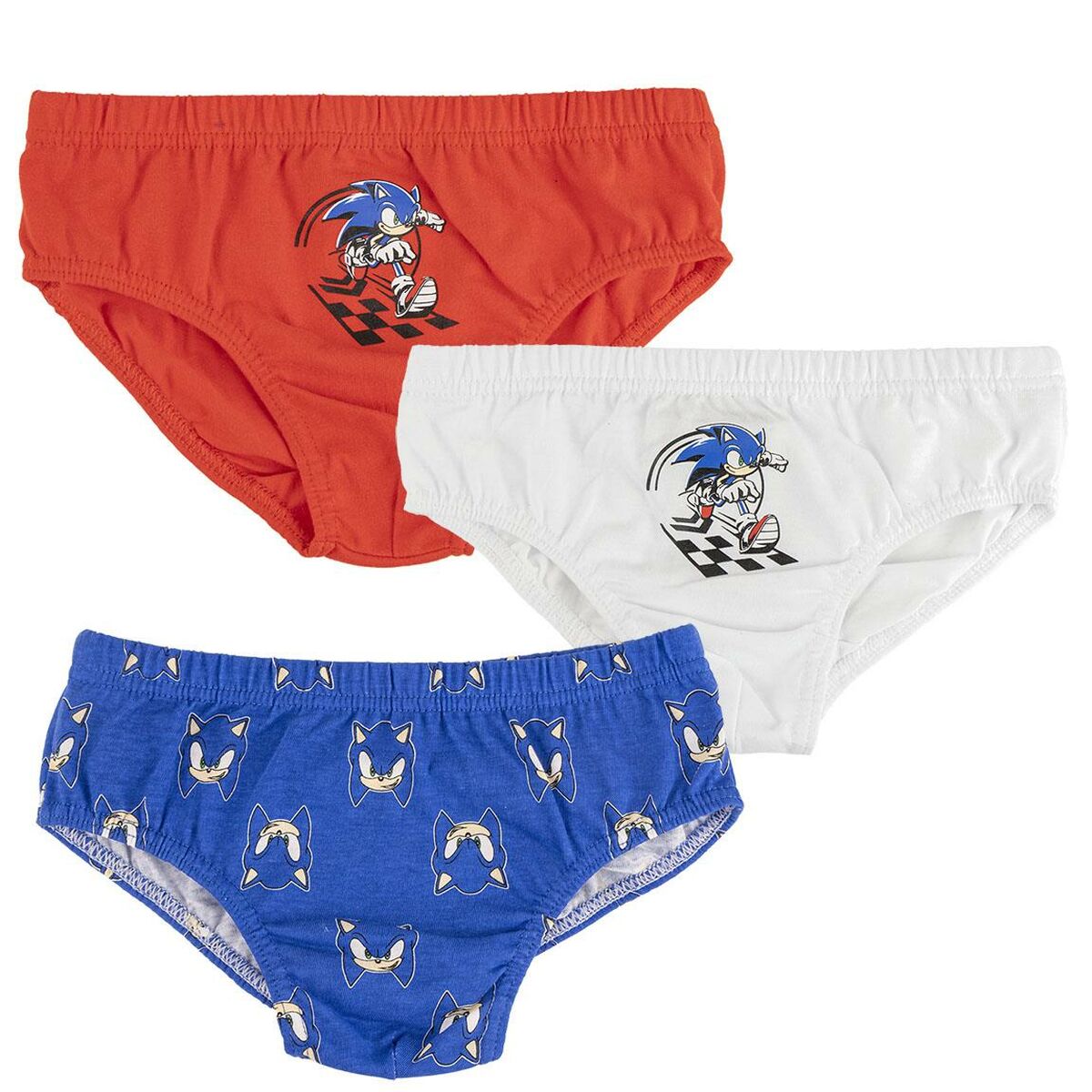 Packung Unterhosen Sonic 3 Stück Bunt - Meloni2