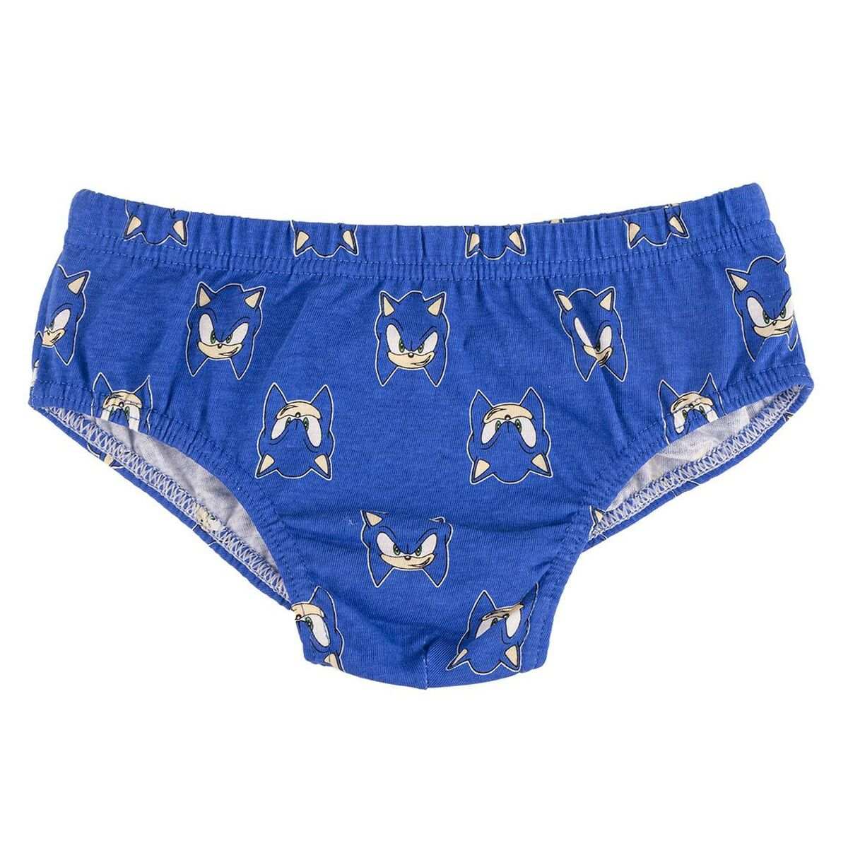 Packung Unterhosen Sonic 3 Stück bunte Kinderunterhosen aus 100% Baumwolle