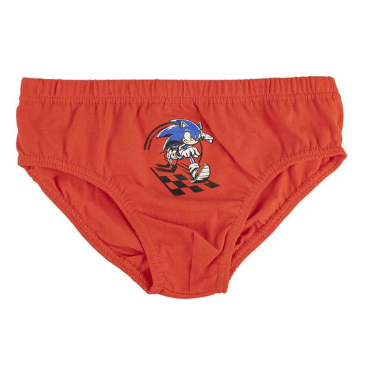 Packung Unterhosen Sonic 3 Stück bunt Kinder aus 100% Baumwolle