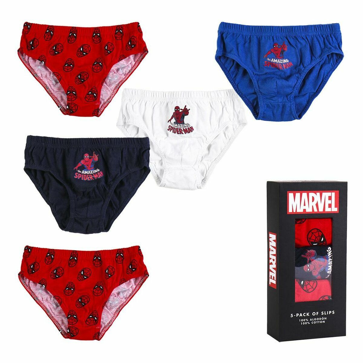 Packung Unterhosen Spider-Man 5 Stück Bunt - Meloni2