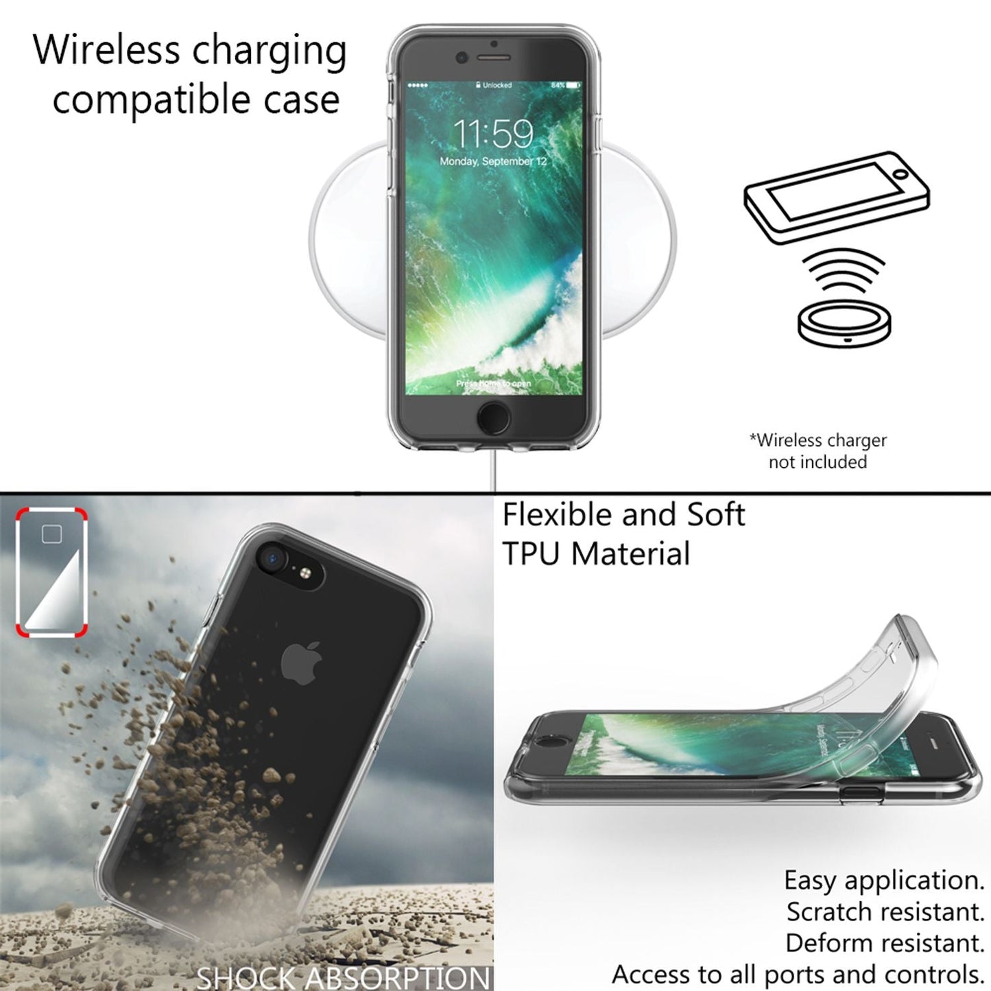 NALIA 360° Hülle für iPhone 7 / 8 / SE 2020 / SE 2022 – Vorne & Hinten Schutz – 360GUARD (Full-Body Case) – Marke aus Berlin