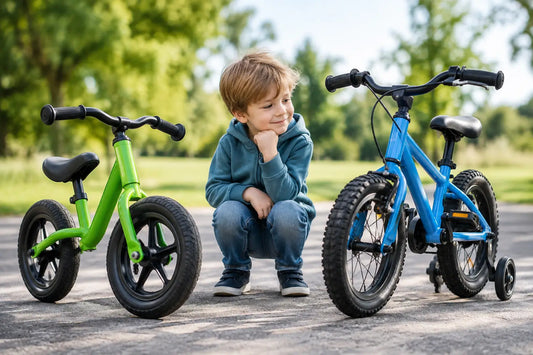 Laufrad gegen Kinderfahrrad richtig wählen