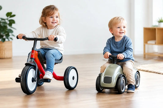 Dreirad oder Rutschauto für Kleinkinder?