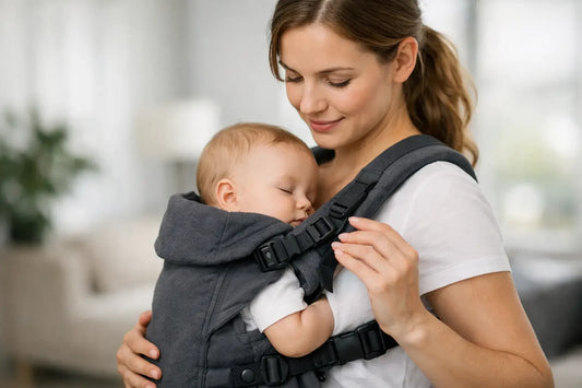 Babytrage richtig einstellen: so sitzt sie sicher