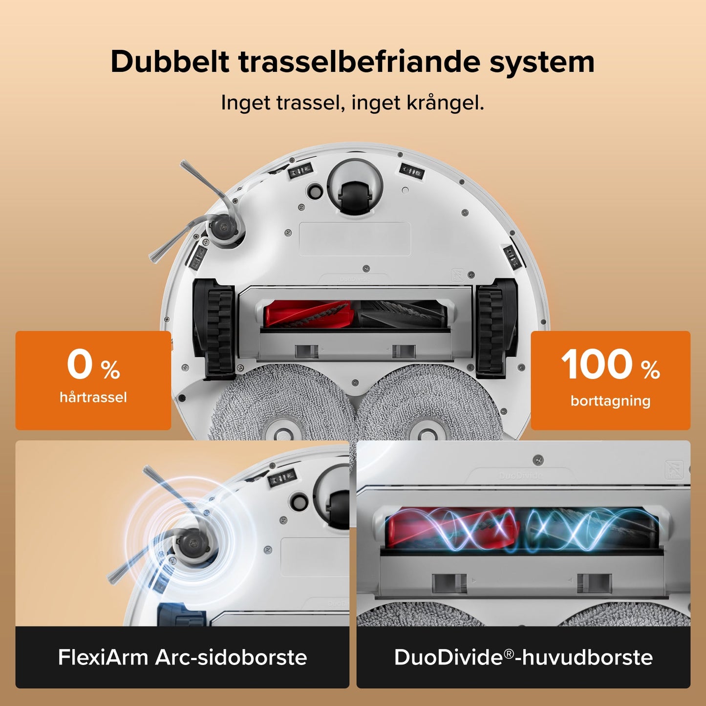 Roborock Qrevo Edge 2 - 25.000 Pa HyperForce-Saugkraft und Dual Anti-Tangle System