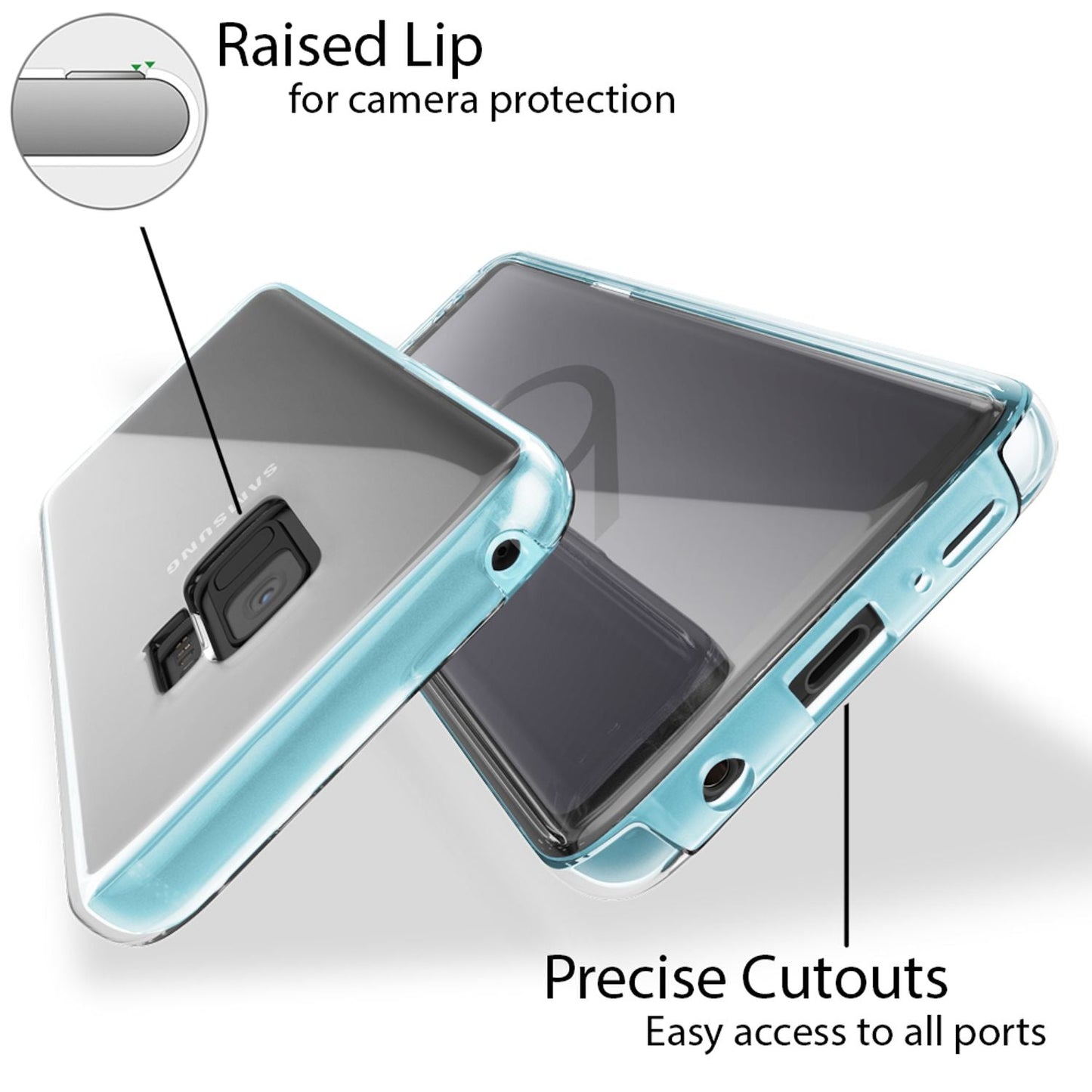 NALIA 360° Hülle für Samsung Galaxy S9 – Vorne & Hinten Schutz – 360GUARD (Full-Body Case) – Marke aus Berlin