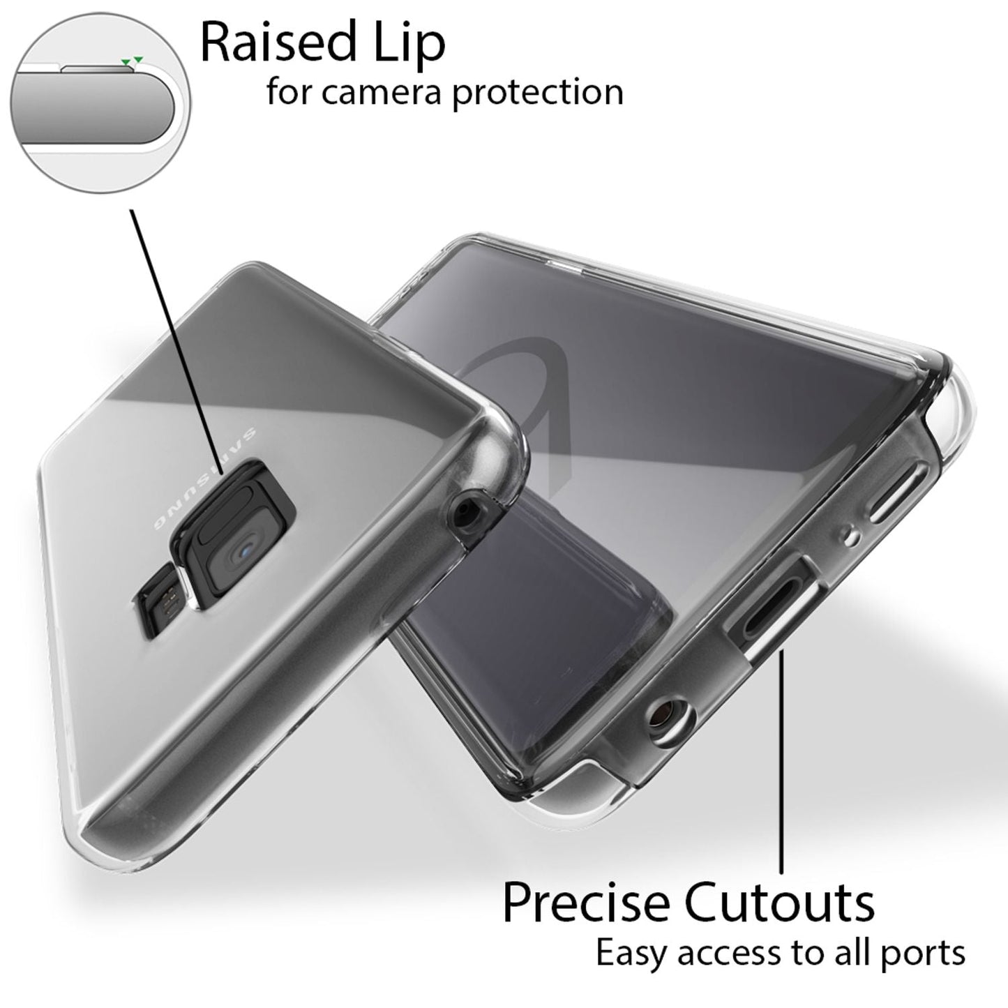 NALIA 360° Hülle für Samsung Galaxy S9 – Vorne & Hinten Schutz – 360GUARD (Full-Body Case) – Marke aus Berlin