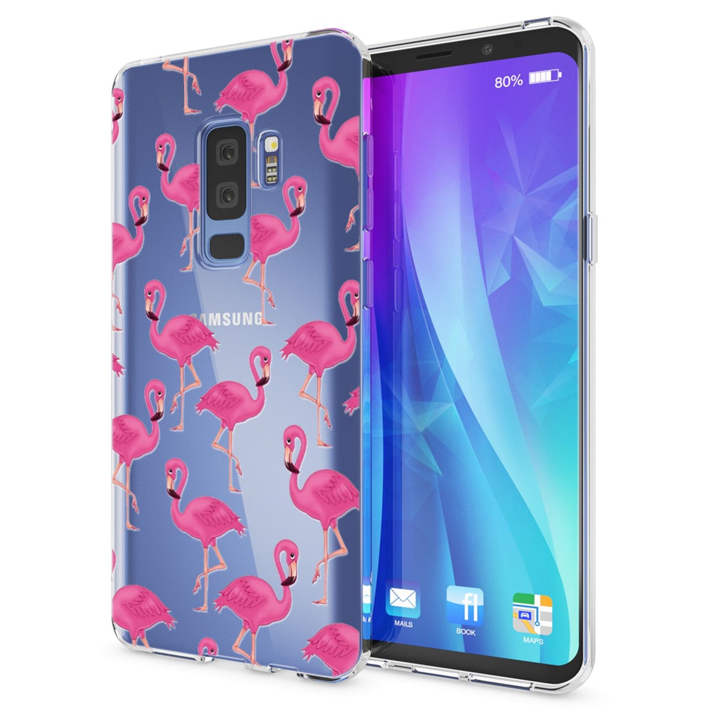 NALIA Handyhülle kompatibel mit Samsung Galaxy S9 Plus, Slim Silikon Motiv Case Crystal Schutzhülle Dünn Durchsichtig, Etui Handy-Tasche Back-Cover Transparent Bumper