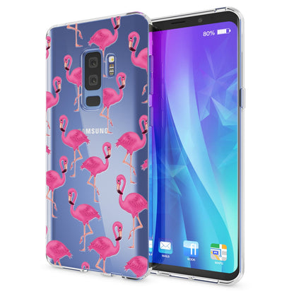 NALIA Handyhülle kompatibel mit Samsung Galaxy S9 Plus, Slim Silikon Motiv Case Crystal Schutzhülle Dünn Durchsichtig, Etui Handy-Tasche Back-Cover Transparent Bumper
