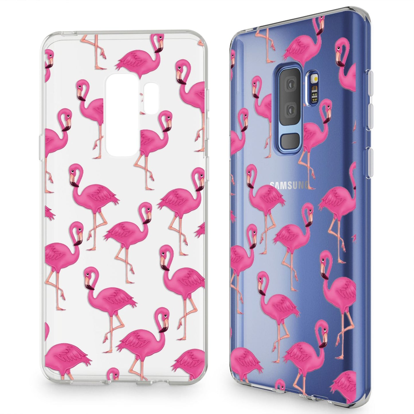 NALIA Handyhülle kompatibel mit Samsung Galaxy S9 Plus, Slim Silikon Motiv Case Crystal Schutzhülle Dünn Durchsichtig, Etui Handy-Tasche Back-Cover Transparent Bumper