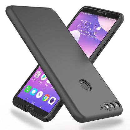 NALIA Ultra Slim Hardcase für Huawei Y7 (2018) – Anti-Fingerabdruck & 0.5mm Dünn – PUREFIT (Matt & Leicht) – Marke aus Berlin