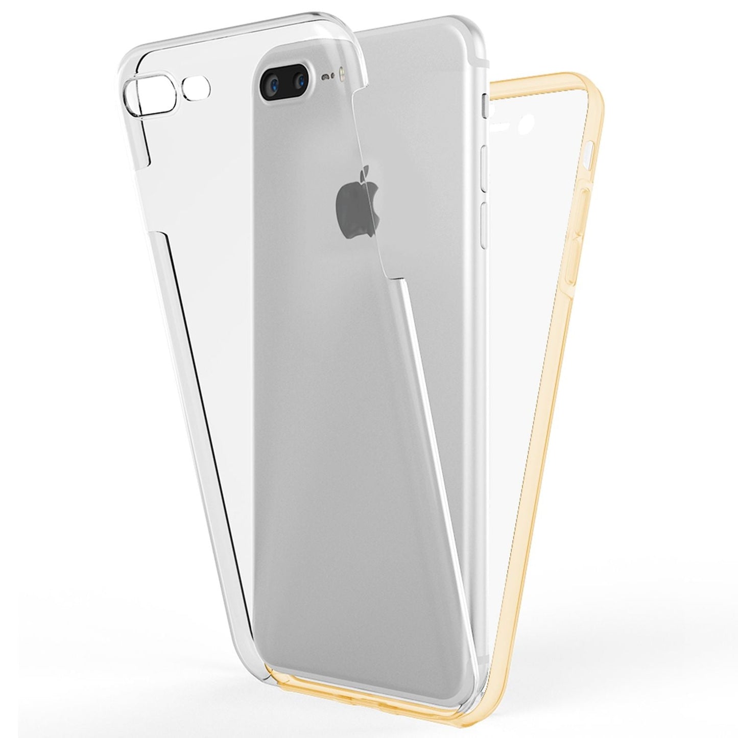 NALIA 360° Hülle für iPhone 7 Plus / 8 Plus – Vorne & Hinten Schutz – 360GUARD (Full-Body Case) – Marke aus Berlin