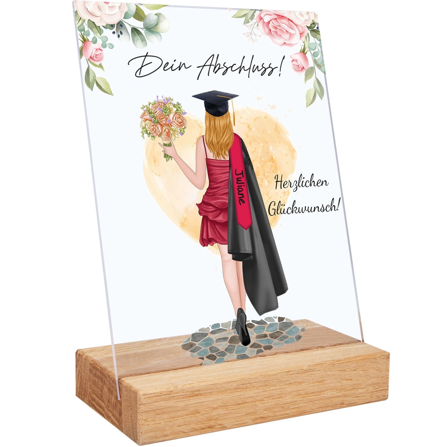 Acrylglas mit Konfiguration - Schulabschluss Bachelor/Master