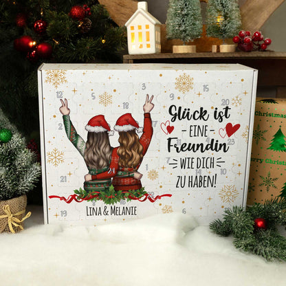 Personalisierter DIY Adventskalender - Konfigurator Freundinnen zum selbst Befüllen