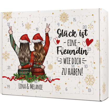 Personalisierter DIY Adventskalender - Konfigurator Freundinnen zum selbst Befüllen
