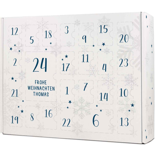 Personalisierter DIY Adventskalender mit Nummern Design zum selbst Befüllen