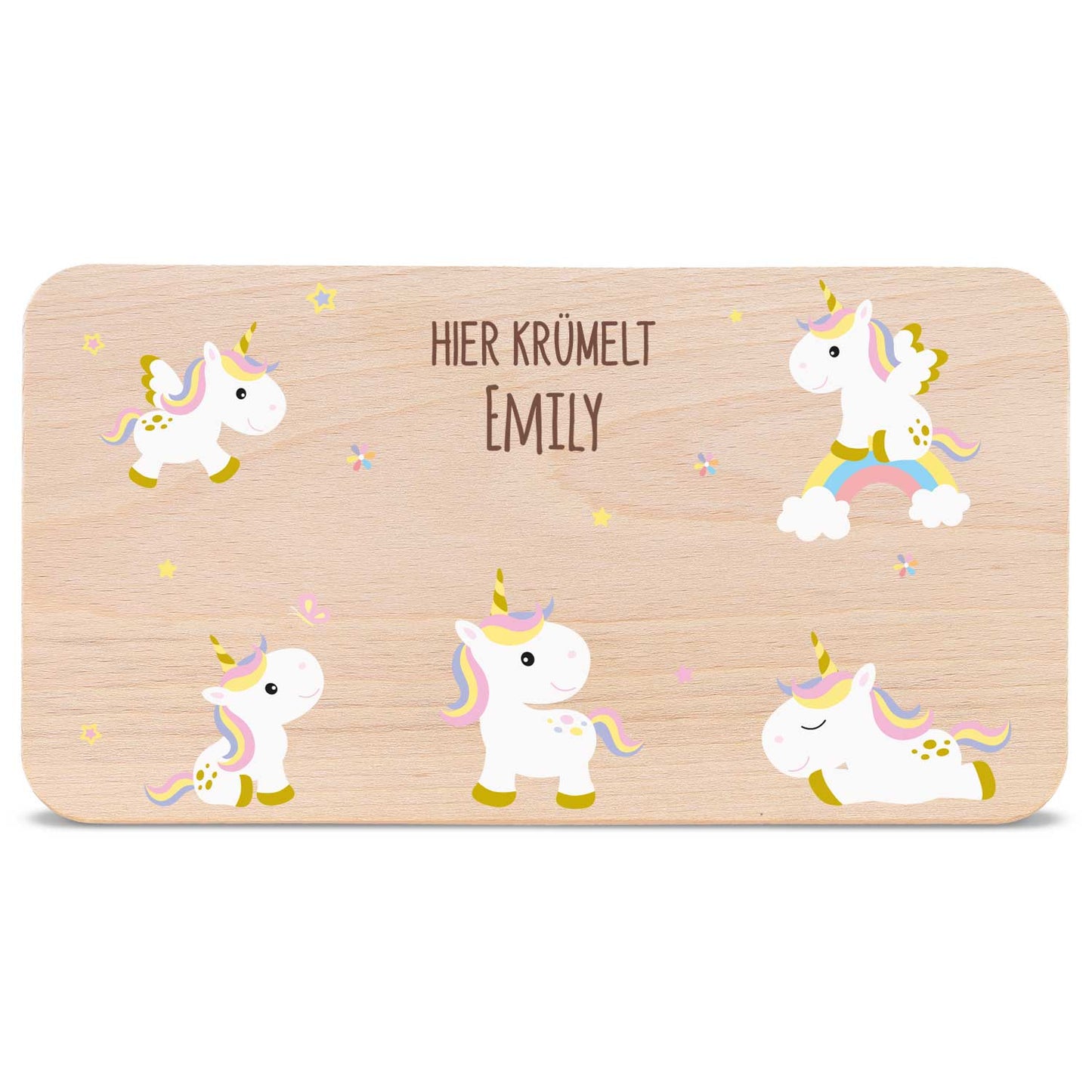Frühstücksbrettchen mit Druckmotiv & Namen