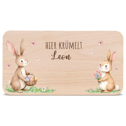 Frühstücksbrettchen mit Druck & Name zu Ostern