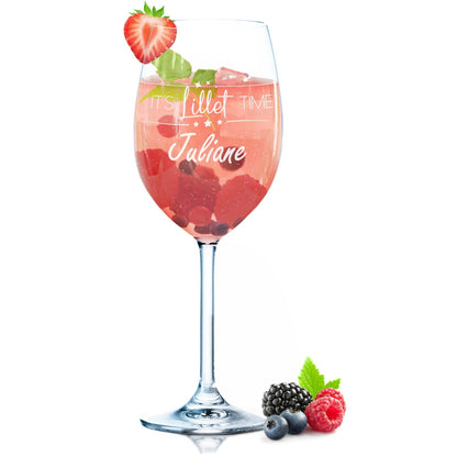 Leonardo Weinglas mit Gravur - "It's Lillet Time V2" mit Wunschname