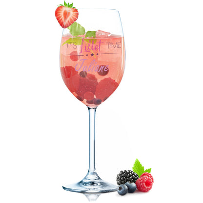 Leonardo Weinglas mit UV-Druck - "It's Lillet Time V2" mit Wunschname