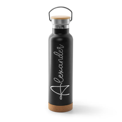 Gravierte Trinkflasche aus Edelstahl - Wunschname