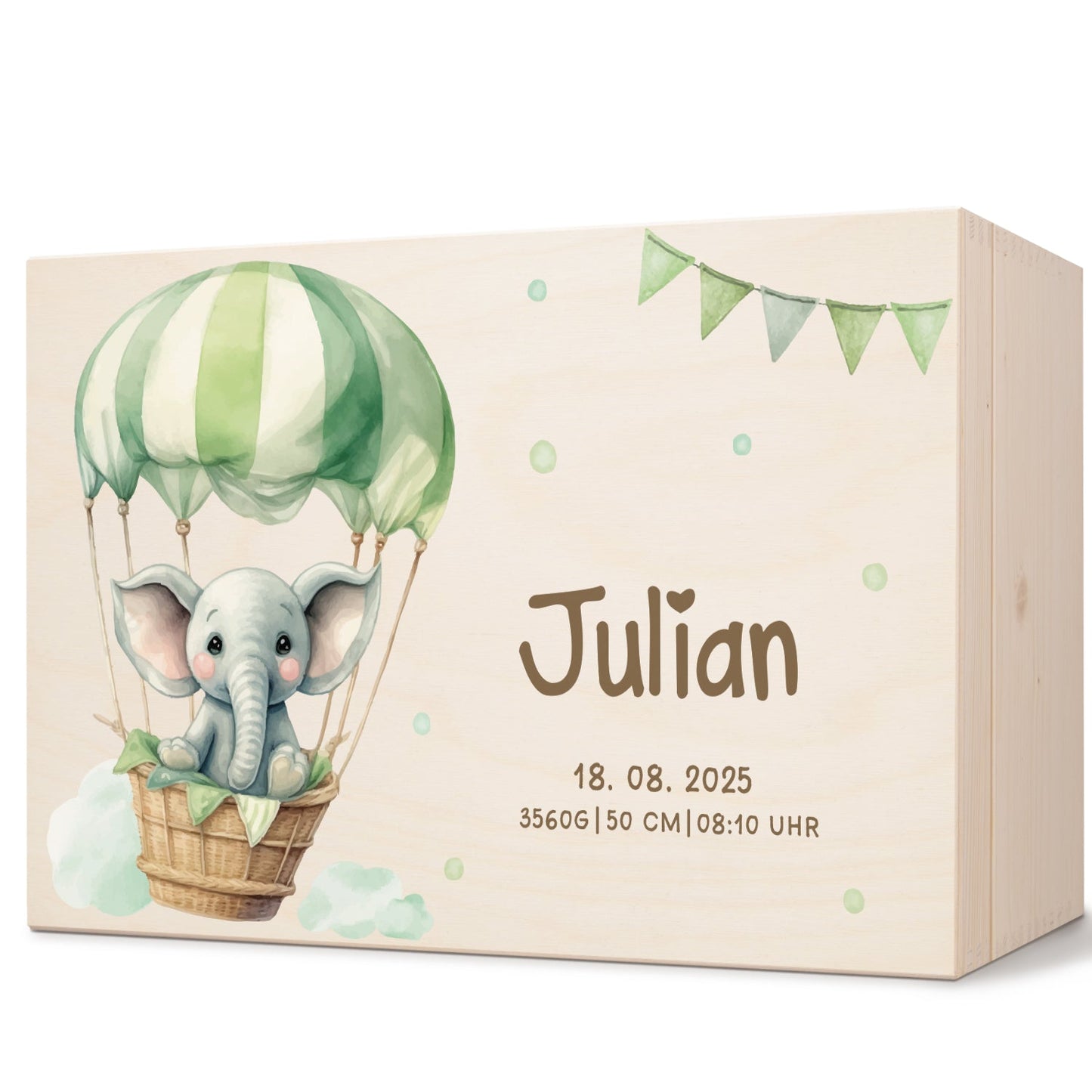 Erinnerungskiste für Kinder mit UV-Druck - Ballon