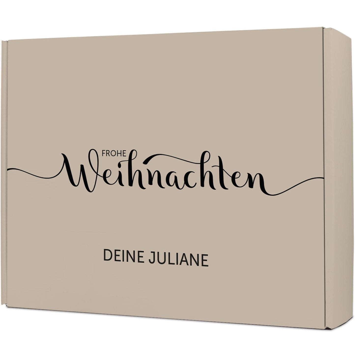 Personalisierte DIY Geschenkbox - Frohe Weihnachten mit Wunschtext