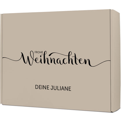 Personalisierte DIY Geschenkbox - Frohe Weihnachten mit Wunschtext