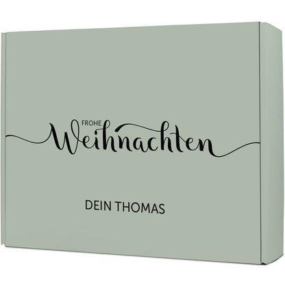 Personalisierte DIY Geschenkbox - Frohe Weihnachten mit Wunschtext