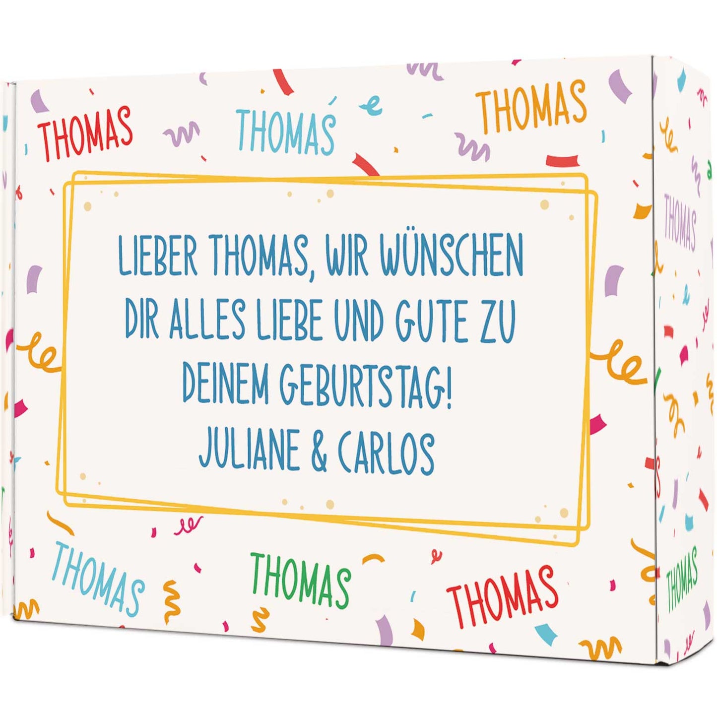 Personalisierte DIY Geschenkbox - Geburtstag mit Wunschtext