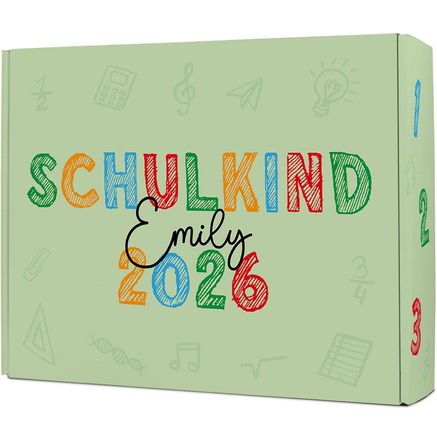 Personalisierte Geschenkbox - Schulkind Kreide - Einschulung