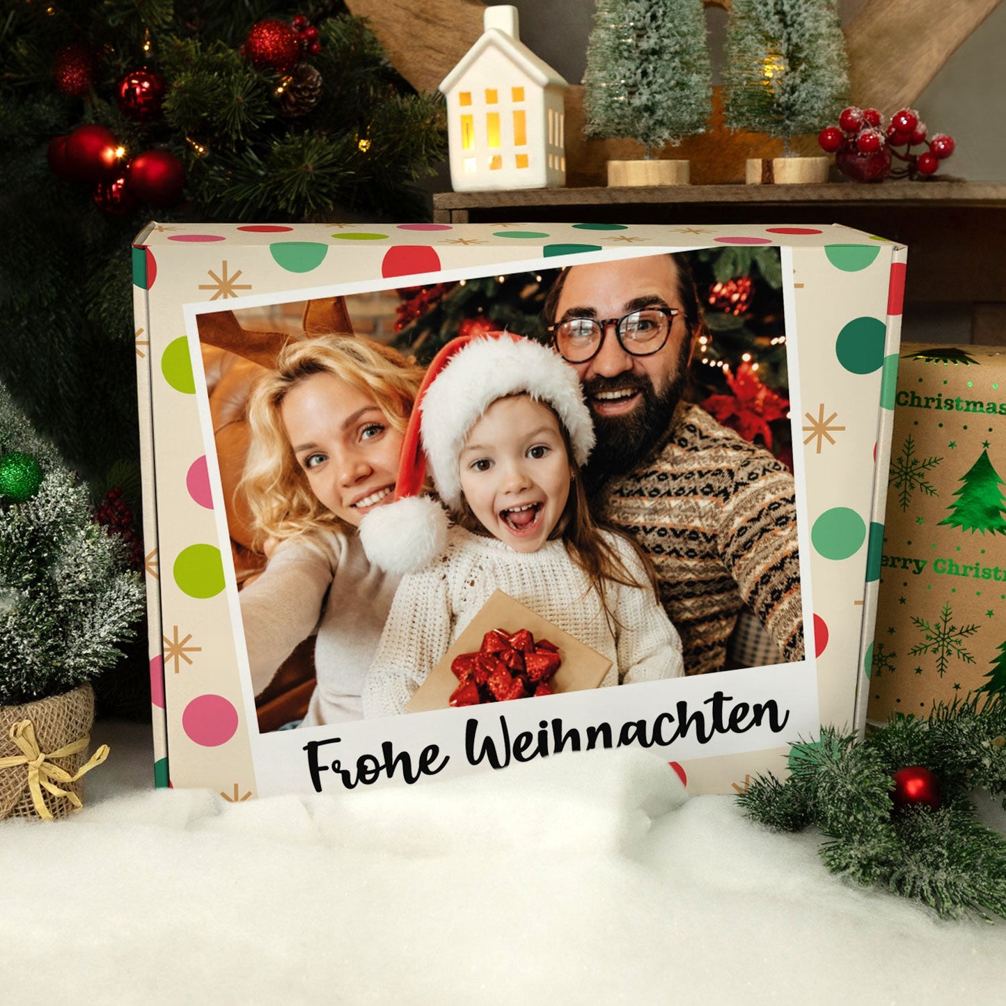 Personalisierte DIY Geschenkbox mit Retro Foto Design