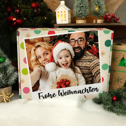 Personalisierte DIY Geschenkbox mit Retro Foto Design