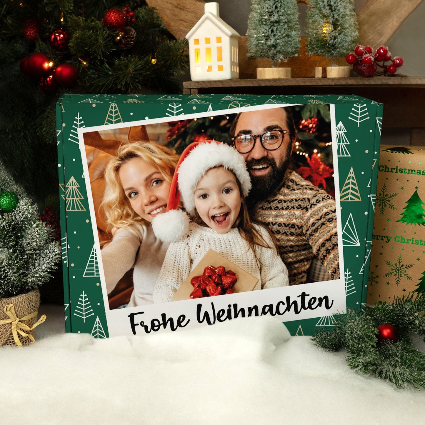 Personalisierte DIY Geschenkbox mit Retro Foto Design