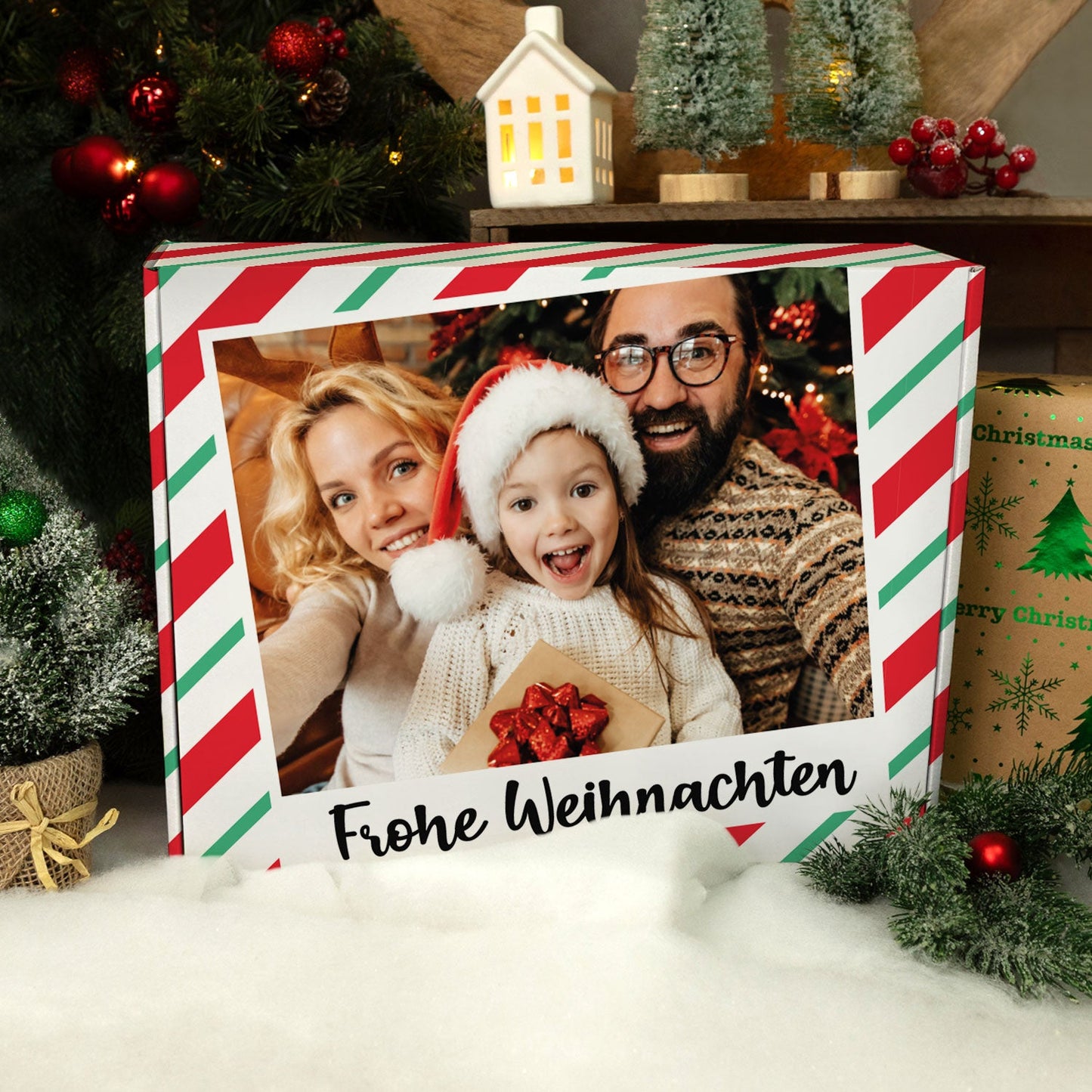 Personalisierte DIY Geschenkbox mit Retro Foto Design