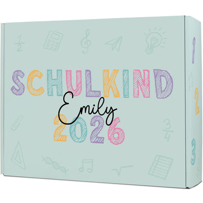 Personalisierte Geschenkbox - Schulkind Kreide - Einschulung