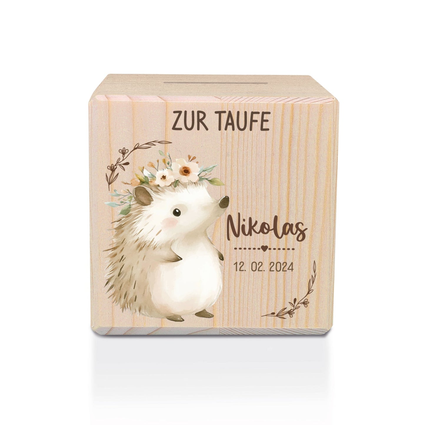 Spardose aus Holz - Tiere