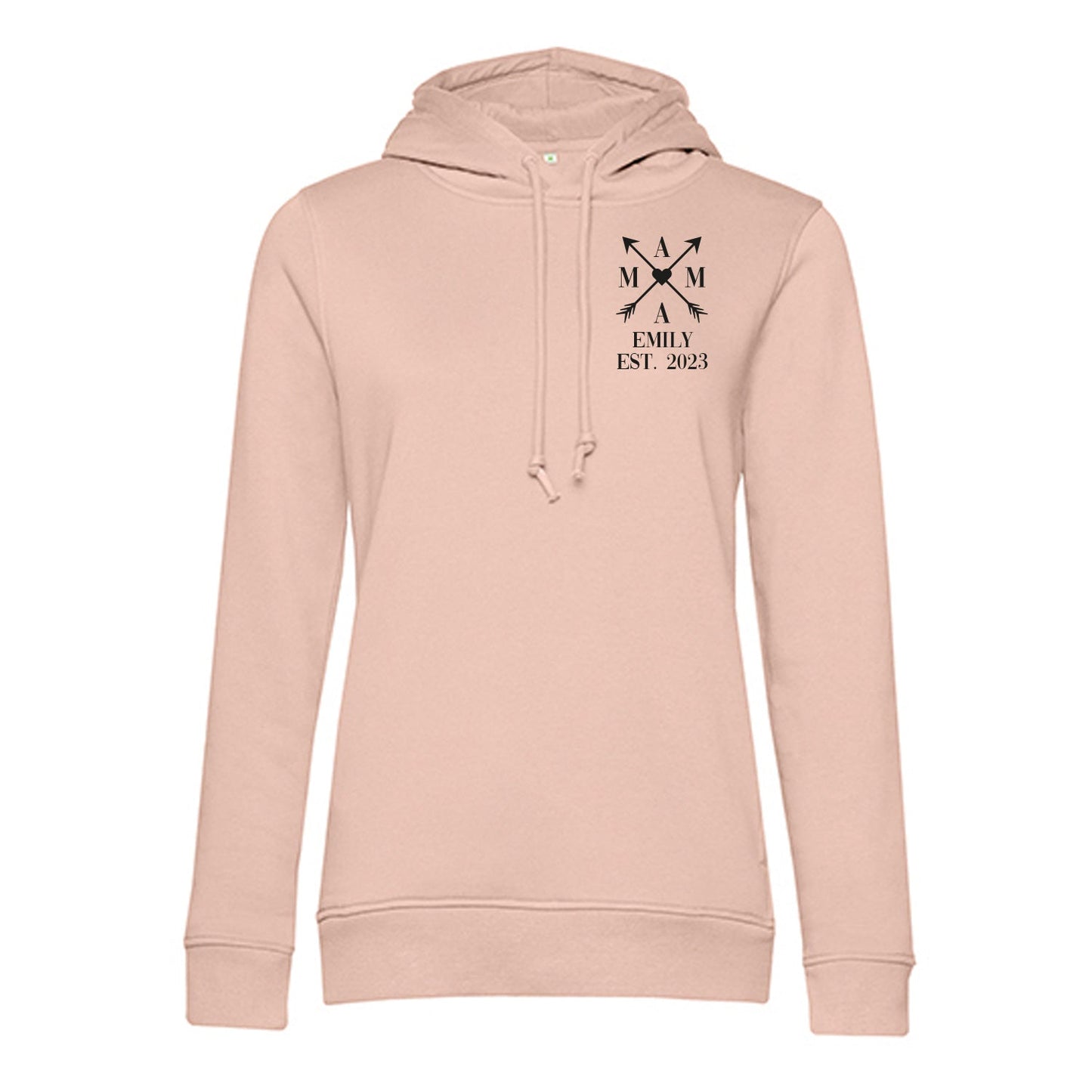 Personalisierter Hoodie für Frauen - MAMA EST. Kreuzpfeile