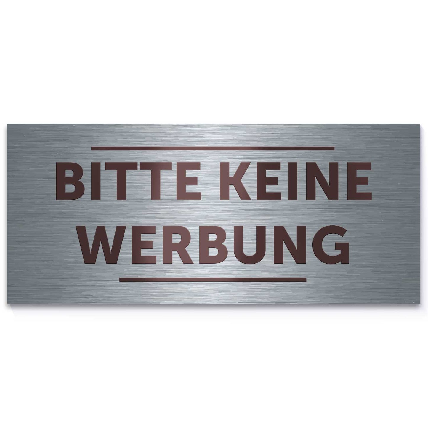 Graviertes Edelstahl Türschild