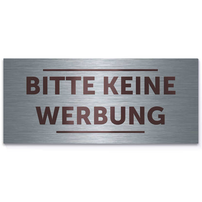 Graviertes Edelstahl Türschild