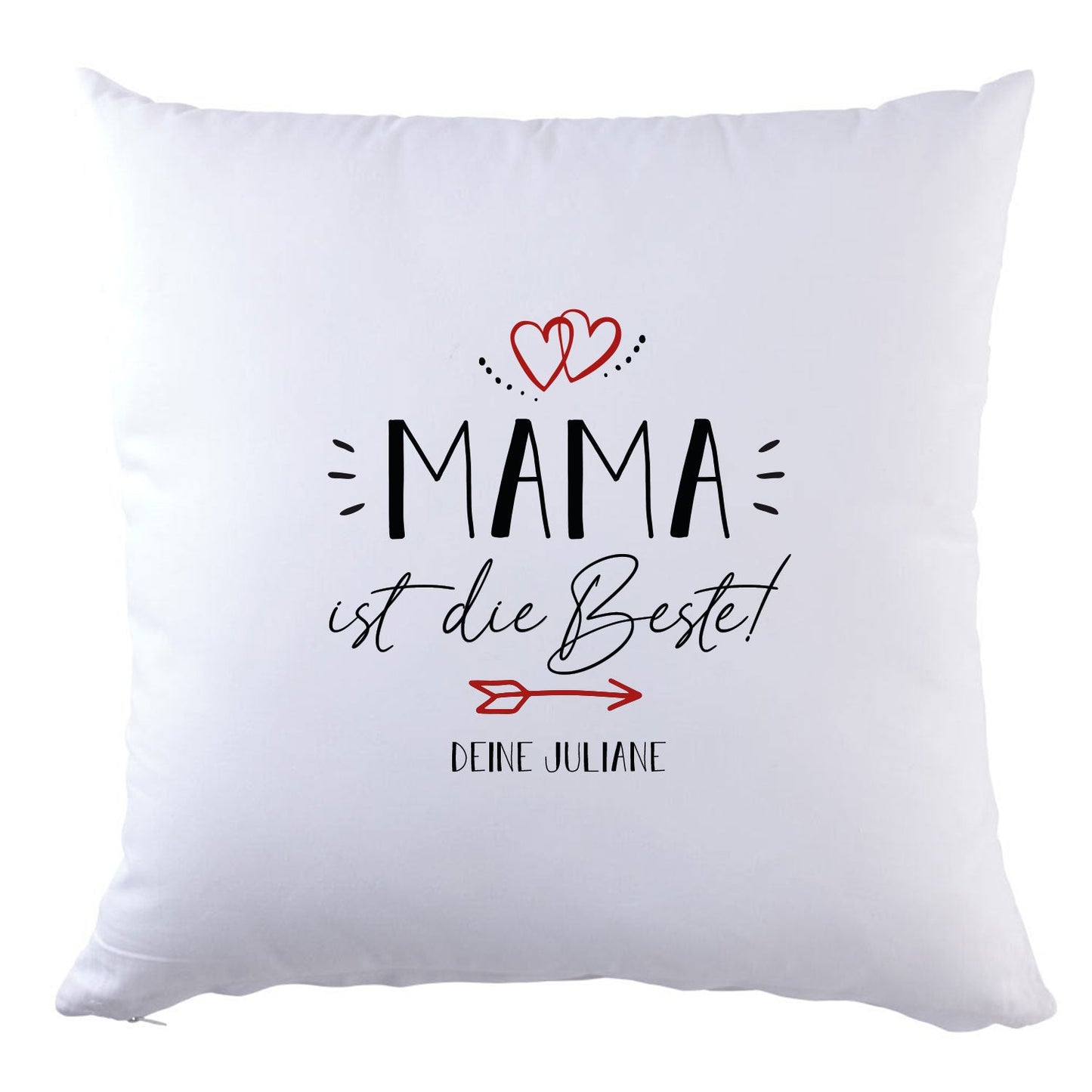Personalisiertes Kissen mit Motiv - Mama ist die Beste